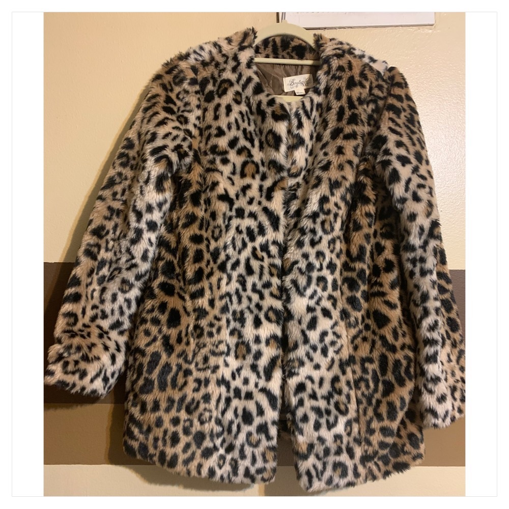 Forever 21 Leopard Print Coat